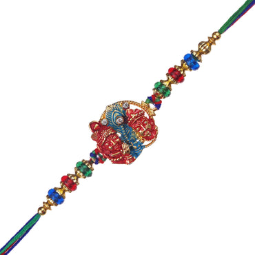 Webelkart Combo Of 1 Rakhi Set For Bhaiya And Bhabhi. Rakhi For Bhaiya Bhabhi, Lumba Rakhi For Bhabhi Rakshabandhan Gift