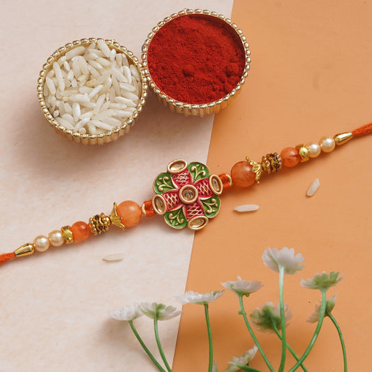 Webelkart New Rakhi for brother Rakhi Set Rakhee for Gifts For Brother Lumba Rakhi For Bhabhi Rakhi With Roli Chawal Rakhi Sets lumba rakhi|Latest Rakhi collection|Set The Joyous Tone