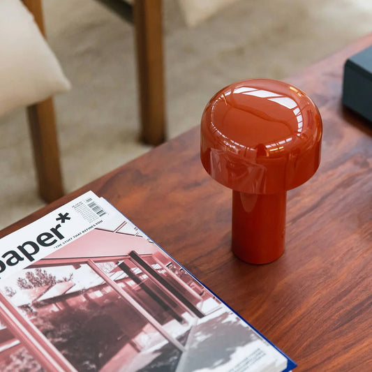 Shroom: Wireless LED Ambient Glow Lamp with Touch Control, 3-Color Dimming & Stylish Design for Home & Office