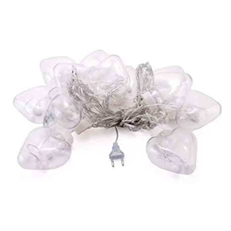 LoveGlow Heart Hanging 12 LED Lights – Romantic String Light Decor