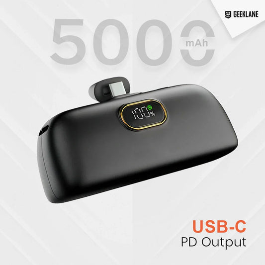 Snack: Super Portable Pocket Power Bank with PD & 2-Way Fast Charging (5000mAh)