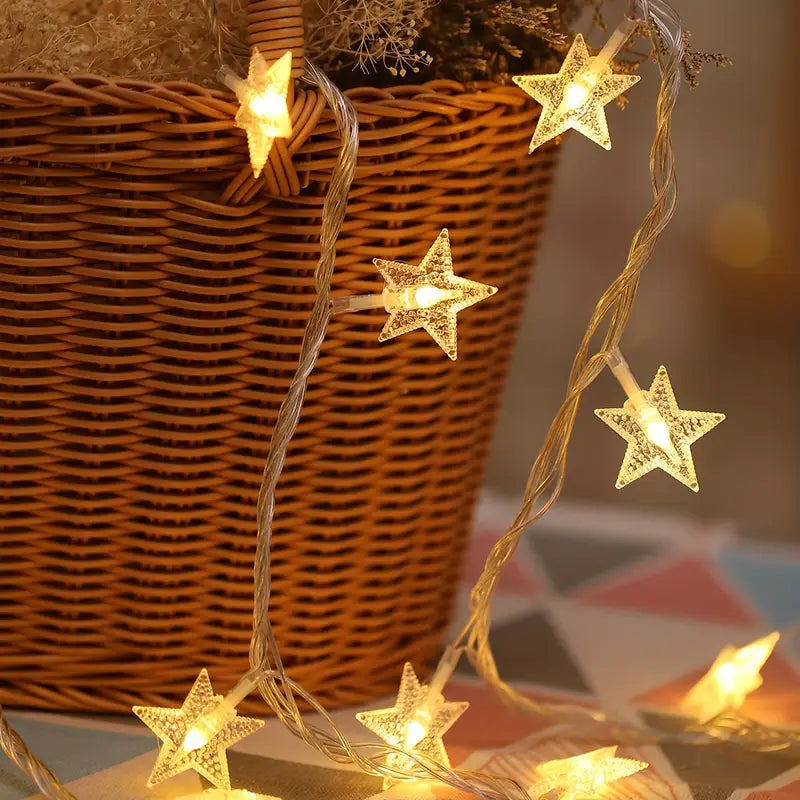20 LED Fairy String Lights – Warm White for Room, Wall & Party Decor