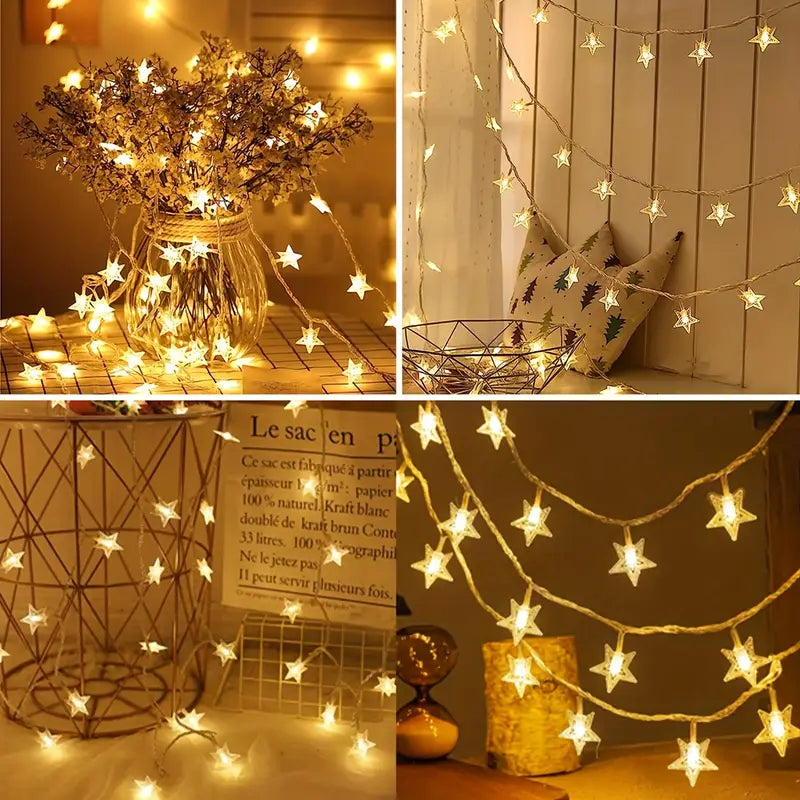 20 LED Fairy String Lights – Warm White for Room, Wall & Party Decor