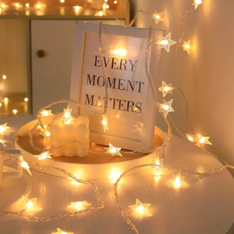 20 LED Fairy String Lights – Warm White for Room, Wall & Party Decor
