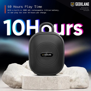 Nest: GL Exclusive 10W Wireless Pro Sound Portable Bluetooth Speaker with Thumping Bass, RGB Mood Light, TWS Pairing, BT v5.3 & Mic (10Hrs Playtime)