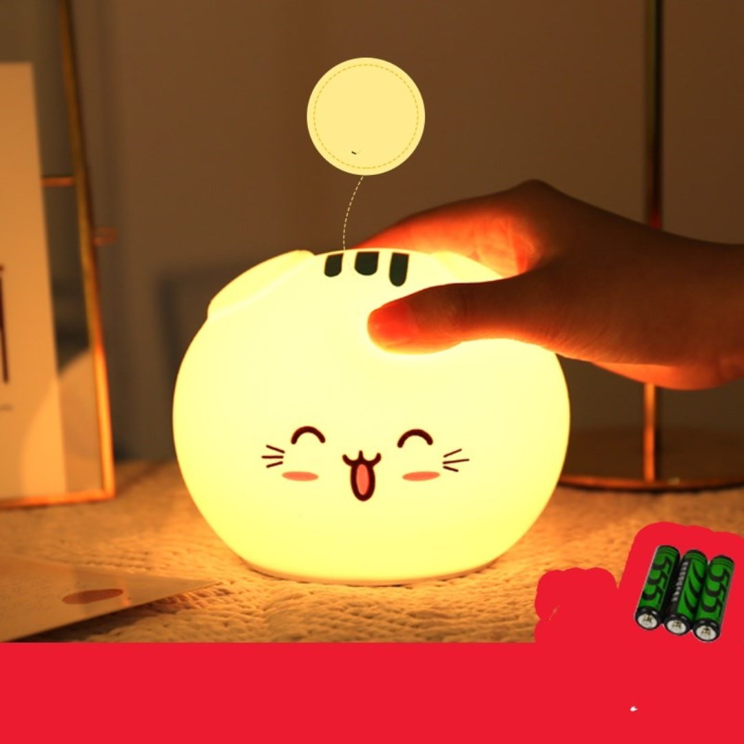 Cat Face Night Lamp | Unique Home Decor