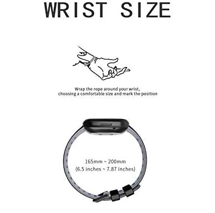 Zitel Straps for Fitbit Versa 3 - Black/Gray