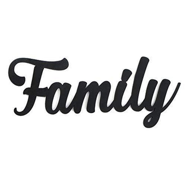 Webelkart Designer Family MDF Cutout Ready to Hang Home Décor Wall Art - 4.50 " x 11"