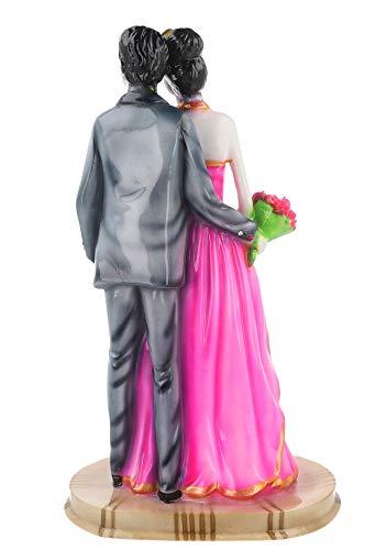Webelkart Resin Romantic Valentine Love Couple Statue, 31 CM, Multicolour, 1 Piece