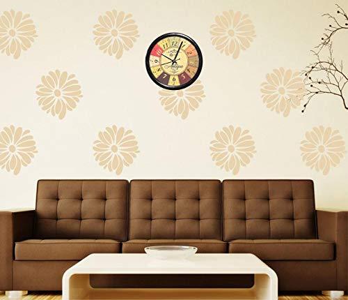 JaipurCrafts Plastic Wall Clock (Multicolour, 2 X 11 X 11 Inch)