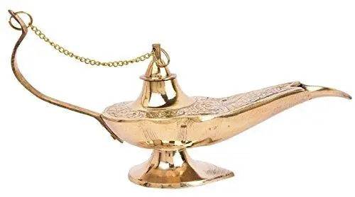 WebelKart Premium Antique Brass Chirag Showpiece (4 in)