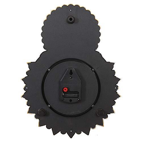 Webelkart Plastic Lord Ganesha Designer Wall Clock (Gold, 13 X 2 X 17 Inch)