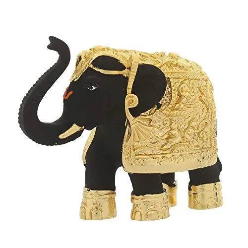 JaipurCrafts 24 Kt. Gold Plated Elephant Showpiece Figurine - of an erawat Gajantlaxmi