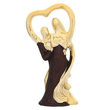 Webelkart Ceramic Cute Romantic Valentine Love Couple Sitting Statue Showpiece Gifts; 19 cm; Multicolour