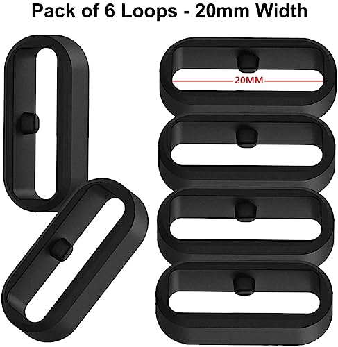 Zitel Fastener Rings for Garmin Watch 20mm Width Bands - (6 Pack)