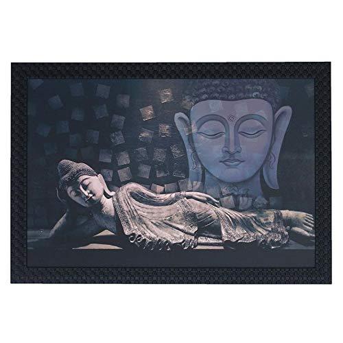JaipurCrafts Gautam Buddha Large Framed UV Digital Reprint Painting (Wood, Synthetic, 36 cm x 51 cm)
