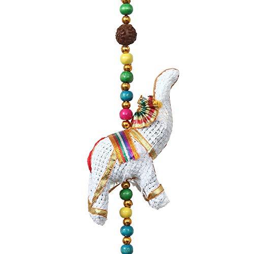 JaipurCrafts Handcrafted Rajasthani Colored Bells Design Wall Hanging Decorative Showpiece - 39 Inch (Wood)- Pack of 2