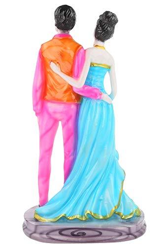 JaipurCrafts WebelKart Resin Romantic Valentine Love Couple Statue Showpiece (Multicolour)
