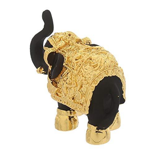 JaipurCrafts 24 Kt. Gold Plated Elephant Showpiece Figurine - of an erawat Gajantlaxmi