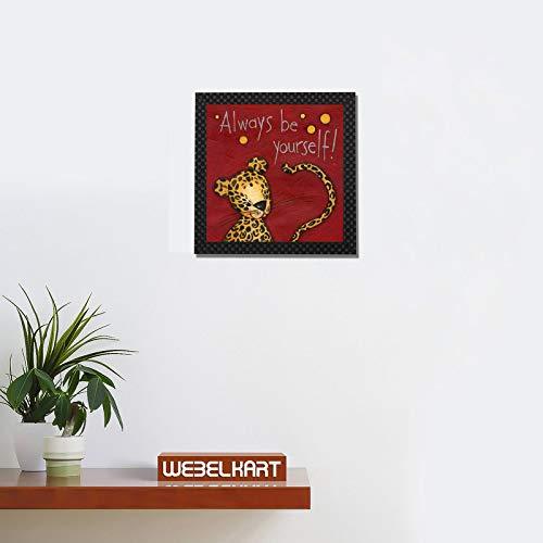 Webelkart Synthetic Design Motivational/Funny Quote Photo Poster Frame without Glass for Wall, Office, Study Room Decoration (Multicolour, 10 x 10 Inch)