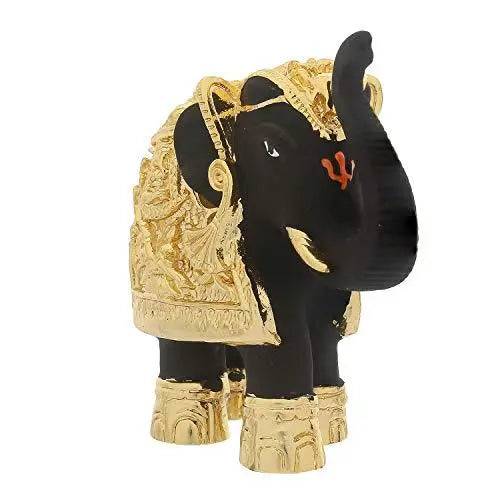 JaipurCrafts 24 Kt. Gold Plated Elephant Showpiece Figurine - of an erawat Gajantlaxmi