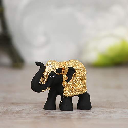 JaipurCrafts 24 Kt. Gold Plated Elephant Showpiece Figurine - of an erawat Gajantlaxmi
