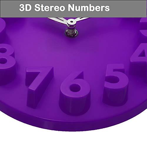 WebelKart Designer Plastic Wall Clock for Home/Living Room/Bedroom/Kitchen- 12.50 in