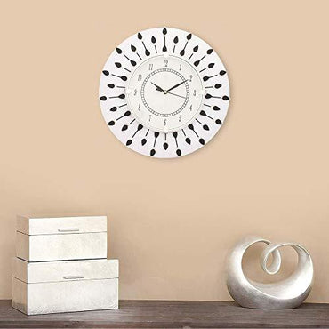 WebelKart Designer Wooden Wall Clock for Home/Living Room/Bedroom/Kitchen- 12 in (with Ajanta Brand Dial)