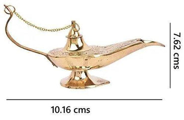 WebelKart Premium Antique Brass Chirag Showpiece (4 in)