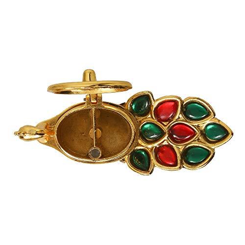 JaipurCrafts Zinc Peacock Chopda Box (Gold_2 Inch X 5 Inch X 2.2 Inch)