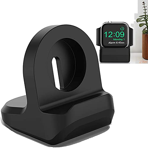 Zitel Charger Stand for Apple Watch 49mm, 46mm, 45mm, 44mm, 42mm, 41mm, 40mm, 38mm, All Series Silicone Nightstand Mode