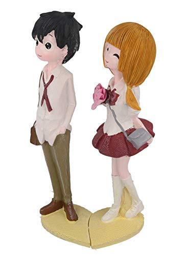 JaipurCrafts Romantic Valentine Love Resin Couple Statue (20 cm; Multicolour)