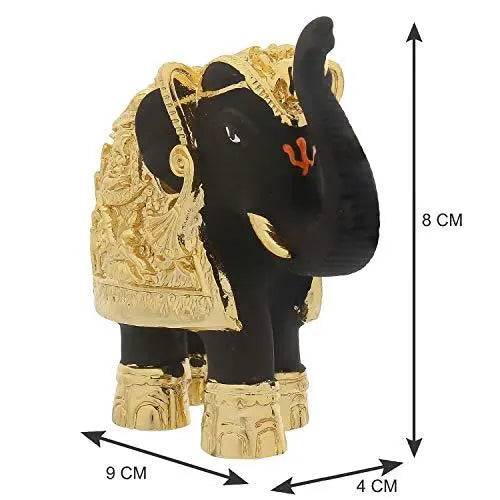 JaipurCrafts 24 Kt. Gold Plated Elephant Showpiece Figurine - of an erawat Gajantlaxmi