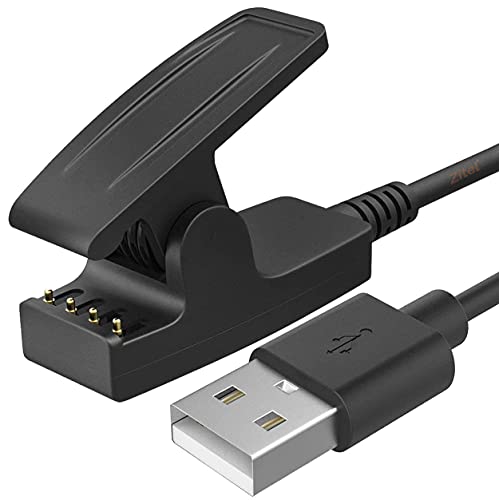 Zitel Charger for Garmin Forerunner 35 35J 64 230 235 630 645, 735XT, Lily, Approach G10 S20, Vivomove HR - USB Charging Cable 100cm
