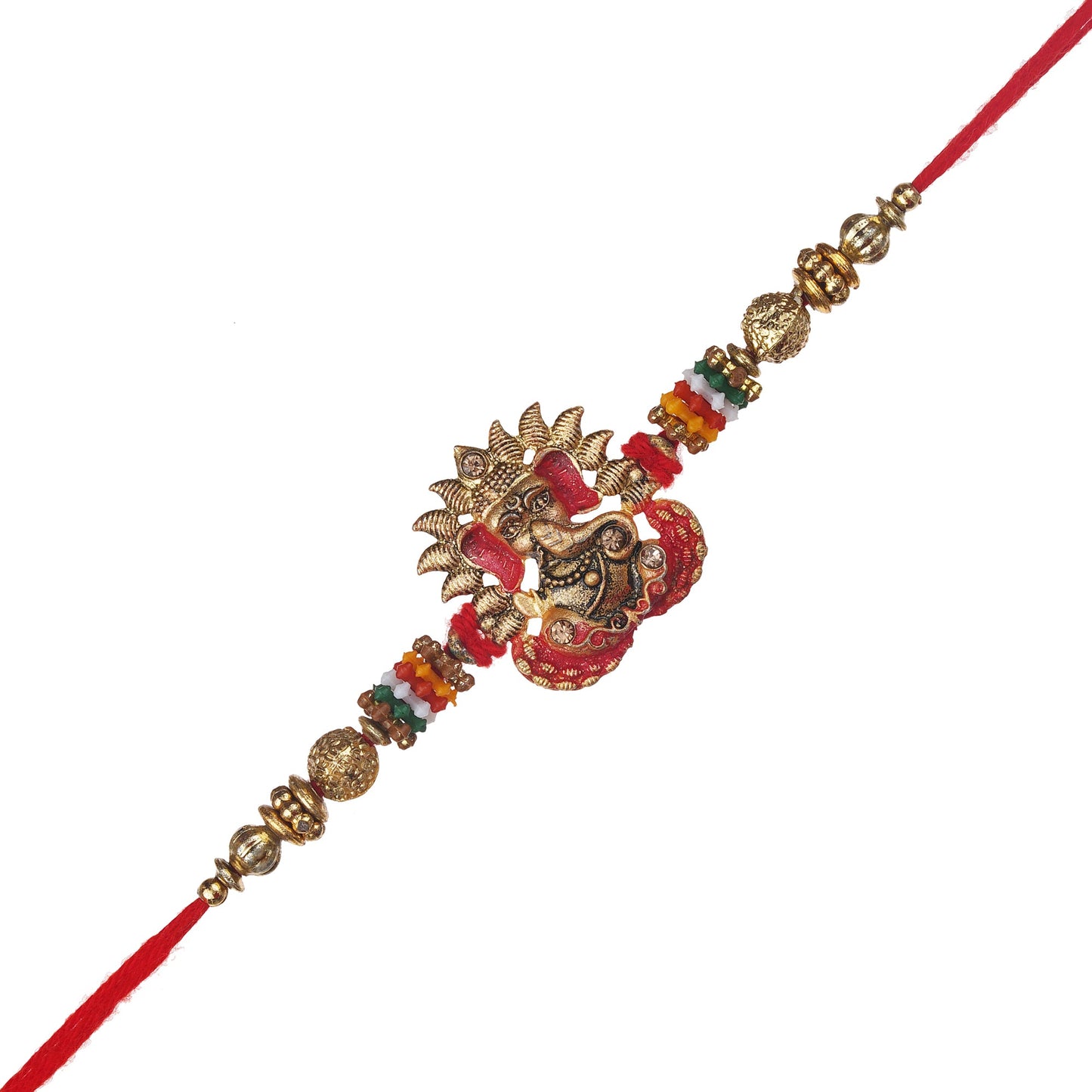 JaipurCrafts Premium Combo Of 1 Rakhi Set For Bhaiya And Bhabhi. Rakhi For Bhaiya Bhabhi, Lumba Rakhi For Bhabhi Rakshabandhan Gift