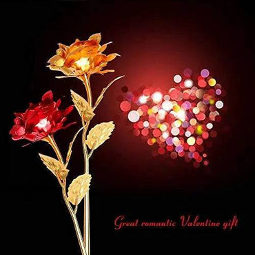 Webelkart Artificial Rose And Gift Box(Gold)