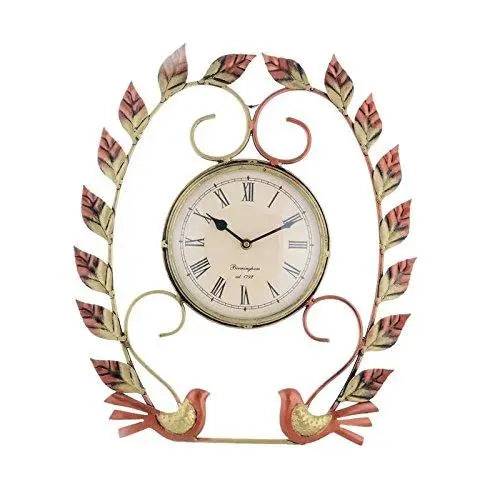 WebelKart Premium Antique 2 Birds Iron Wall Clock