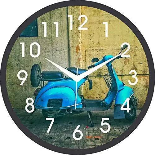 Webelkart Designer Plastic Wall Clock for Home/Living Room/Bedroom / Kitchen- 9.50 in (with Ajanta Movement)