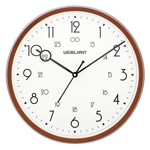 Webelkart Plastic Wall Clock (Brown, 12 X 2 X 12 Inch)