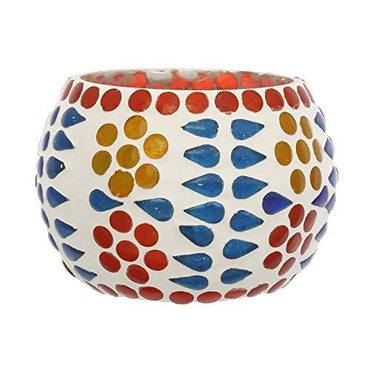 Webelkart Glass Tealight Votive Candle Holder With Tea Light Candles, Pack of 2