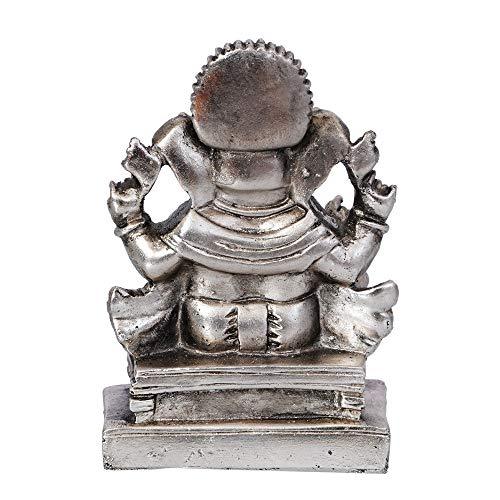 Webelkart Silver Plated Lord Ganesha,God of Luck & Success Diwali Gifts Home Decor (Size: 4.00")