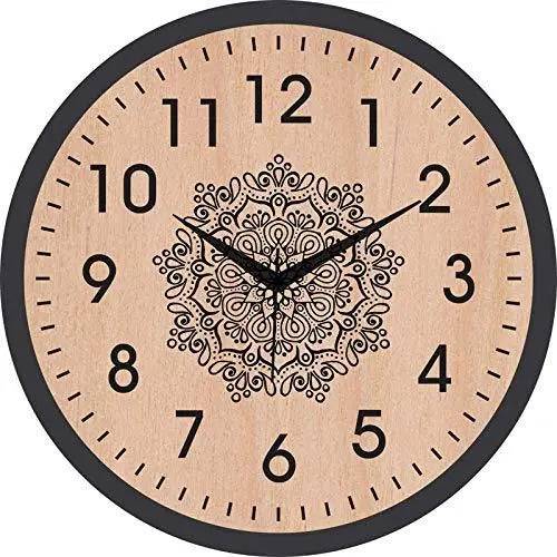 Webelkart Designer Plastic Wall Clock for Home/Living Room/Bedroom / Kitchen- 9.50 in (with Ajanta Movement)