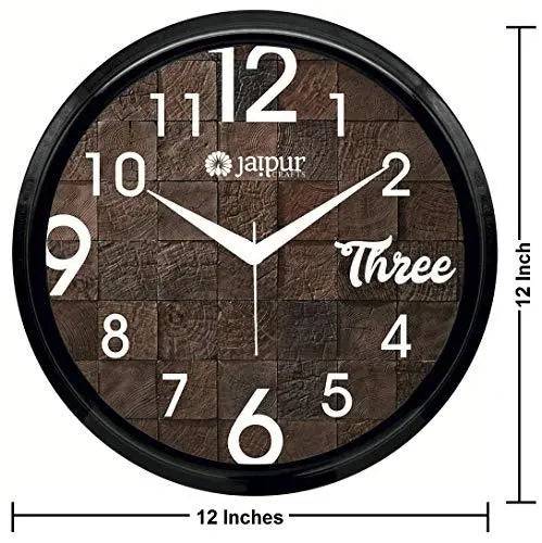 JaipurCrafts Plastic Antique Wall Clock (Multi_2 Inch X 12 Inch X 12 Inch)