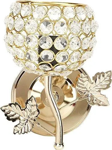 JaipurCrafts Diamonds in Gold Rose Sconce Wall Lamp/Night Lamp/Home Decoration Lamp for Diwali Decoration