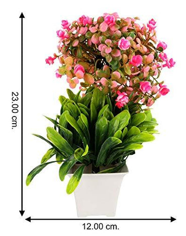 WebelKart by JaipurCraftsArtificial Ceramic Polyester Bonsai Plant in a Pot for Interior Decor (Multicolor, 1 X 12 X 23 cm)