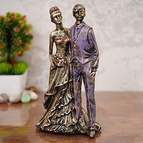 Webelkart Designer Romantic Valentine Love Couple Statue Showpiece Gifts-12 Inches