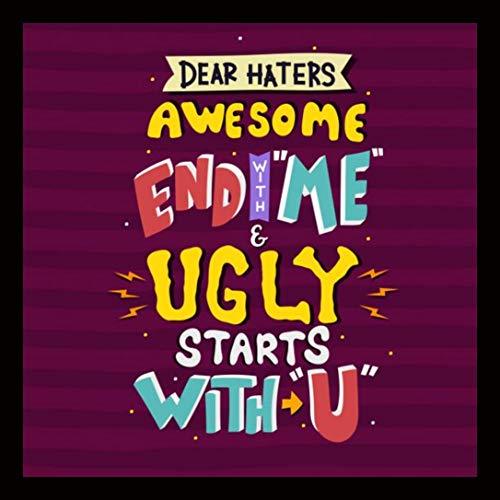 Webelkart Premium Funny Quote Photo Frame Poster Framed Without Glass for Wall, Office, Study Room Decoration (Synthetic, 10 x 10 Inch, Multicolour)