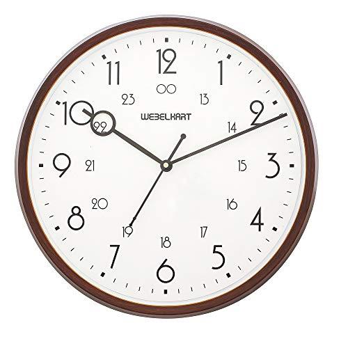 Webelkart Plastic Wall Clock (Brown, 12 X 2 X 12 Inch)