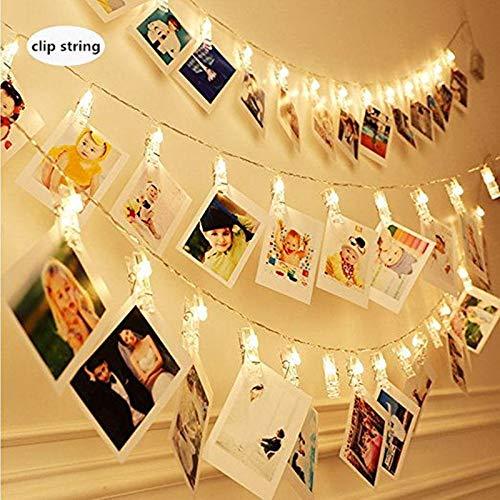 Webelkart 20 Clip Lights Indoor Outdoor Decoration Christmas Light Rope (1.50 m, Warm White)