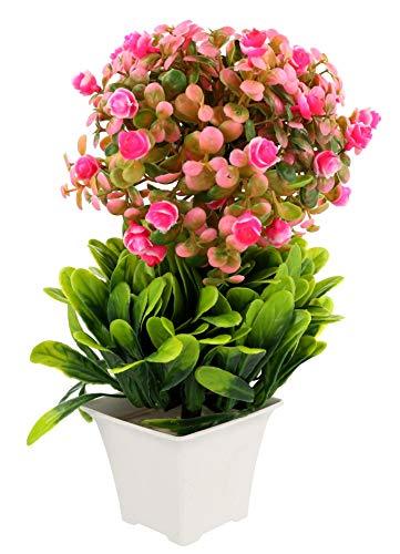 WebelKart by JaipurCraftsArtificial Ceramic Polyester Bonsai Plant in a Pot for Interior Decor (Multicolor, 1 X 12 X 23 cm)